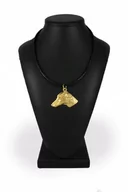 Naszyjniki - Chart Afrykański Pozłacany naszyjnik na rzemieniu - miniaturka - grafika 1