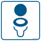 Systemy ekspozycyjne i znaki informacyjne - RA014 TOALETA 2, FN - FOLIA SAMOPRZYLEPNA; (150X150MM) - miniaturka - grafika 1