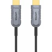 Kable - Unitek C11032DGY Optic Cable HDMI 2.1 AOC 8K 120Hz 40m - miniaturka - grafika 1
