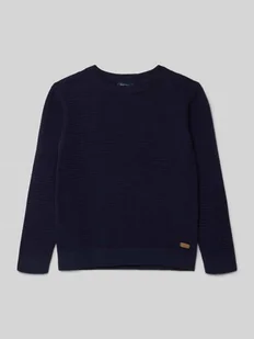 Sweter o kroju regular fit z imitacji dzianiny - Swetry dla chłopców - miniaturka - grafika 1