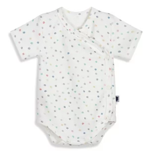 Body kopertowe z krótkim rękawem DOTS 62 - Body dla niemowląt Body kopertowe z krótkim rękawem DOTS 62 - Body dla niemowląt - miniaturka - grafika 1