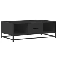 Ławy i stoliki kawowe - vidaXL Stolik kawowy czarny 100x57x35 cm materiał drewnopochodny i metal - miniaturka - grafika 1