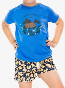 Koszulka dziecięca Helly Hansen Marka T-Shirt - ultra blue - Koszulki i topy damskie - miniaturka - grafika 1