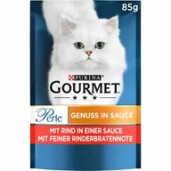 Mokra karma dla kotów - GOURMET Perle w sosie 24 x 85 g Wołowina, w sosie z pieczeni wołowej - miniaturka - grafika 1