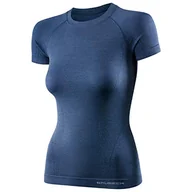 Koszulki i topy damskie - BRUBECK Damska koszulka funkcyjna z krótkim rękawem oddychająca termiczna sport outdoor fitness podkoszulek 41% wełna merynosowa SS11700 - miniaturka - grafika 1