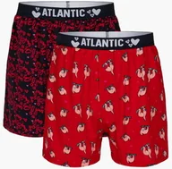 Majtki męskie - Bokserki męskie Atlantic 2GMB-003 2-pak MIX cze/gra - miniaturka - grafika 1