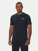 Koszulki męskie - EA7 Emporio Armani T-Shirt 8NPT25 PJVPZ 0562 Granatowy Regular Fit - miniaturka - grafika 1