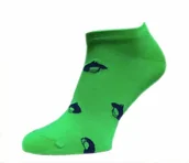 Skarpetki jeździeckie - Comodo Skarpetki krótkie - zielony granatowe konie - miniaturka - grafika 1