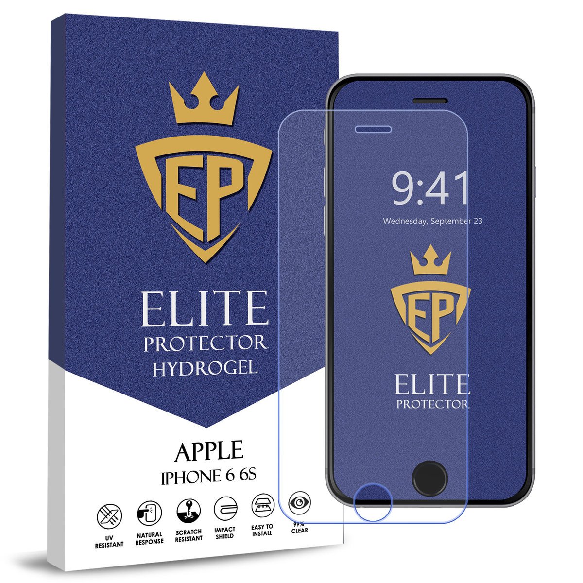 FOLIA 5D CAŁY EKRAN NA TELEFON DO APPLE IPHONE 6 6S HYDROŻELOWA ORYGINAŁ