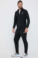 Dresy męskie - adidas dres męski kolor czarny - miniaturka - grafika 1