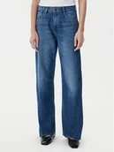 Spodnie damskie - BOSS Jeansy Crossroad Super 50542511 Niebieski Wide Leg - miniaturka - grafika 1