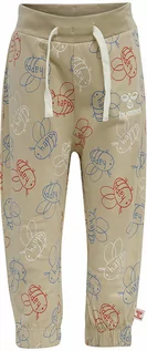 Spodnie i spodenki dla chłopców - Hummel Spodnie dresowe "Kian" w kolorze beżowym - grafika 1