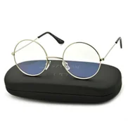 Okulary korekcyjne, oprawki, szkła - Okrągłe okulary Lenonki z filtrem światła niebieskiego do komputera zerówki R-BL-449K-4 - miniaturka - grafika 1