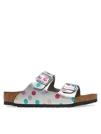 Buty dla dziewczynek - Birkenstock Klapki Arizona Kids 1029842 S Srebrny - miniaturka - grafika 1