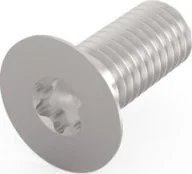 Śruby i nakrętki - SCHROFF Śruba z łbem stożkowym, Torx M5x12 mm, stal, ocynkowana, 100 szt. - miniaturka - grafika 1