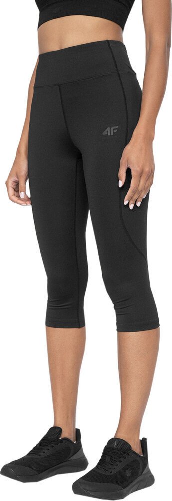Legginsy damskie 4F FNK F076 głęboka czerń 4FSS23TFTIF076 20S-XS