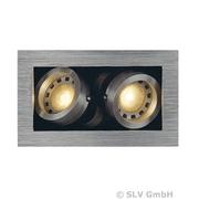 Lampy sufitowe - Spotline Reflektor Kadux 2 GU10 Aluminium szczotkowane (115526) - miniaturka - grafika 1