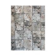 Tapety - tapeta a18055 kafle szary beton rdza + brokat flizelinowa - miniaturka - grafika 1