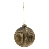 Bombki - CLAYRE & EEF CLAYRE &amp EEF Bombka choinkowa brązowa postarzana 6GL2294B - miniaturka - grafika 1