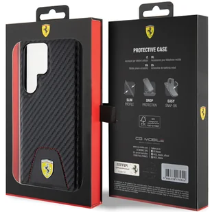 FerrariFEHCS24SN3PUK S24 S921 czarny/black hardcase Carbon Stitched Bottom - Etui i futerały do telefonów - miniaturka - grafika 11
