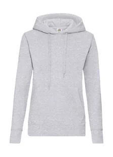 Damska Bluza Z Kapturem Fruit Of The Loom Gruba Heather Grey S - Bluzy damskie - miniaturka - grafika 1