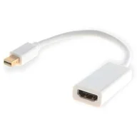 Adaptery i przejściówki - Savio Adapter cl-57 (Mini DisplayPort M - HDMI F; 0,10m; kolor biały) cl-57 - miniaturka - grafika 1
