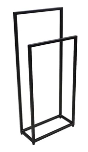 Czarny industrialny stojak na ręczniki 60 cm S9-R91 - Wieszaki łazienkowe Czarny industrialny stojak na ręczniki 60 cm S9-R91 - Wieszaki łazienkowe - miniaturka - grafika 1
