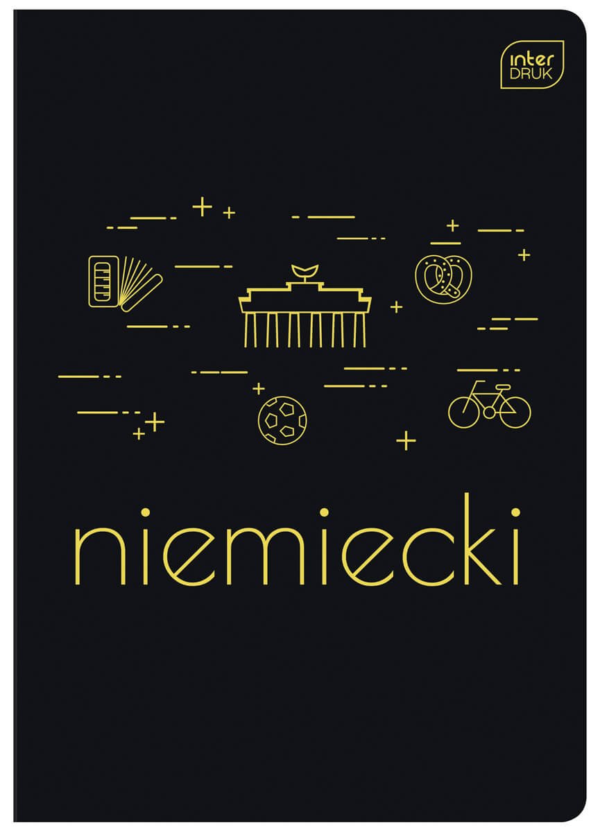 ZESZYT A5 NIEMIECKI 60 KARTEK KRATKA HYBRID INTERDRUK