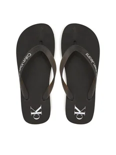 Calvin Klein Jeans Japonki Beach Sandal Flatform Tpu YW0YW01830 Czarny - Klapki i japonki damskie - miniaturka - grafika 1