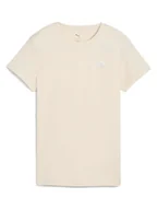 Koszulki i topy damskie - Puma Koszulka w kolorze beżowym - miniaturka - grafika 1