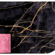 Fototapety - FOTOTAPETA DO SYPIALNI SALONU CZARNY MARMUR ELEMENTY ZŁOTA GLAMOUR 250x175 - miniaturka - grafika 1