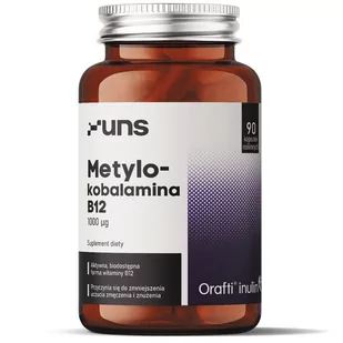 UNS Metylo-Kobalamina B12 1000ug 90vegcaps - Witaminy i minerały dla sportowców - miniaturka - grafika 1