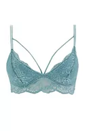 Biustonosze - DeFacto Bralette koronkowy biustonosz damski - miękki i oddychający biustonosz (zielony, XXL), zielony, XXL - miniaturka - grafika 1