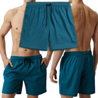 Kąpielówki męskie - Kąpielówki Męskie Szybkoschnące Boardshorty Plażowe Kąpielowe ATLANTIC - L - miniaturka - grafika 1