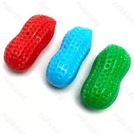 Zabawki dla psów - Orzeszek ziemny 12.5x6x4.8cm gumowa zabawka dla psa gryzak z d��wi��kiem - miniaturka - grafika 1