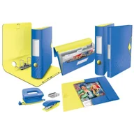 Zszywacze biurowe - Zestaw dziurkacz i zszywacz mini Leitz Urban Chic, niebieski, 3 lata gwarancji, 10 kartek 55996032 - miniaturka - grafika 1