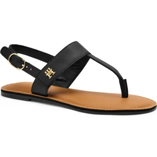 Tommy Hilfiger Skórzane sandały - Sandały damskie - miniaturka - grafika 1