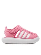 Buty dla dziewczynek - adidas Sandały Closed-Toe Summer Water Sandals IE2604 Różowy - miniaturka - grafika 1