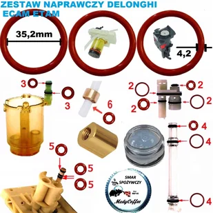 Zestaw Naprawczy Do Delonghi Ecam Etam - Akcesoria i części do ekspresów do kawy - miniaturka - grafika 1