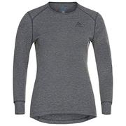 Koszulki i topy damskie - ODLO Damska koszulka z okrągłym dekoltem L/S Active Warm Eco T-shirt Szary Steel Grey Melange L 159101 - miniaturka - grafika 1