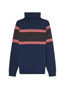 Swetry męskie - ECOALF męski sweter Trioalf, z długim rękawem, wełniany z recyklingu sweter męski z długim rękawem, sweter męski wełniany sweter z dzianiny, wygodny i wszechstronny, rozmiar XL, kolor niebieski, - miniaturka - grafika 1