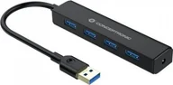 Huby USB - HUB USB Conceptronic Czarny - miniaturka - grafika 1