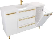 Szafki łazienkowe - Szafka Umywalkowa Stojąca ATHOS 120 cm D K UZ MATOWA - miniaturka - grafika 1