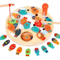 Zabawki interaktywne dla dzieci - INTERAKTYWNA DREWNIANE ZABAWKI WĘDKARSKIE 30-PAK WCZESNOSZKOLNE DLA DZIECI - miniaturka - grafika 1