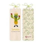 Zakładki do książek - Cozywood Zakładka drewniana Pan Kaktus - miniaturka - grafika 1