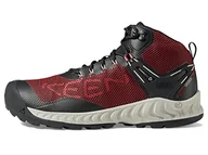 Buty trekkingowe męskie - KEEN Męskie buty trekkingowe Nxis Evo Mid, Merlot czarny, 46 EU - miniaturka - grafika 1