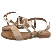 Sandały damskie - Sandały Złote 06966-25/00-1 (MA1366-a) Maciejka - miniaturka - grafika 1