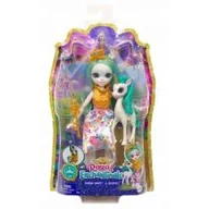 Lalki dla dziewczynek - Mattel Lalka Entchantimals Królowa Unity + jednorożec Stepper GXP-783602 - miniaturka - grafika 1