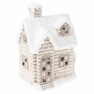 Ozdoby bożonarodzeniowe - Świąteczna dekoracja Zaśnieżony domek na świeczkę tea light, 25 x 36 x 18 cm - miniaturka - grafika 1