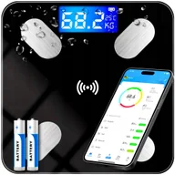 Wagi łazienkowe - Inteligentna Waga Łazienkowa bluetooth inteligentna analityczna Smart - miniaturka - grafika 1